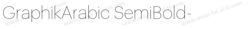 GraphikArabic SemiBold字体转换